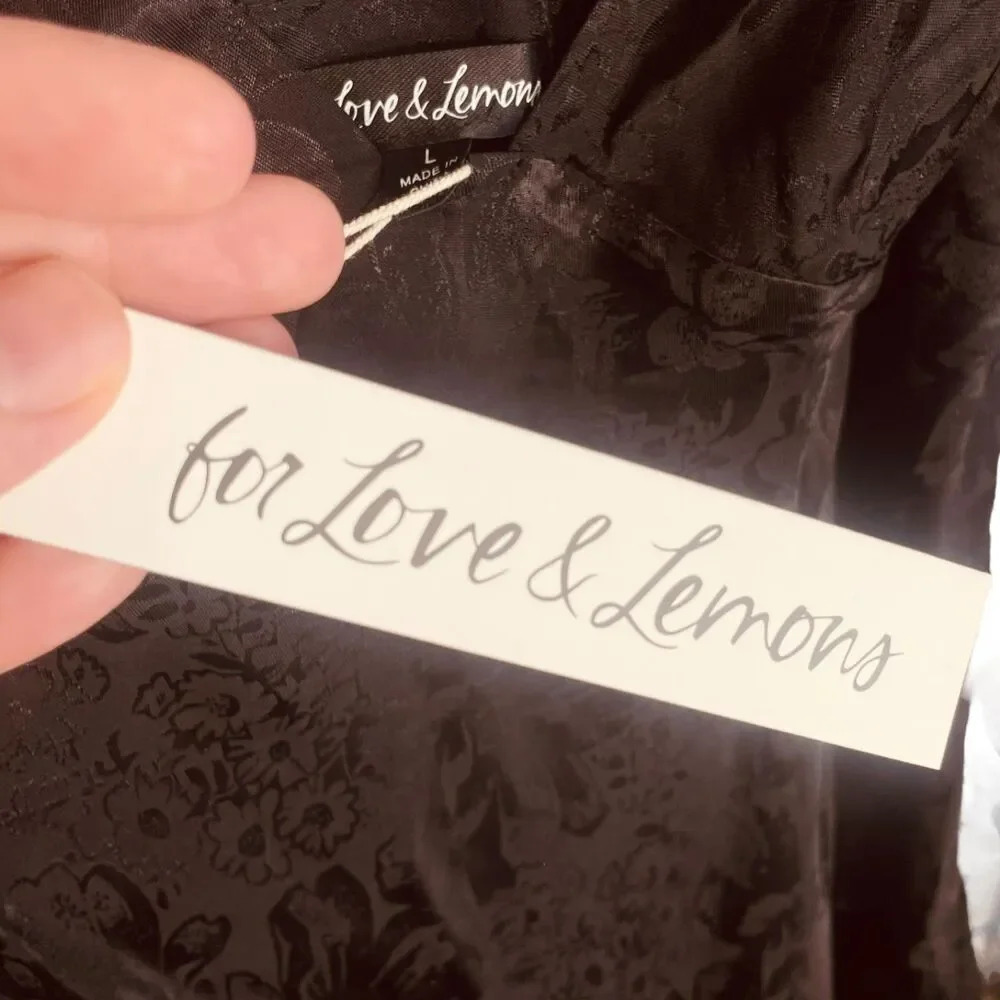 For Love & Lemons Gabrielle Puff Sleeve Mini Dress - Picture 9 of 15